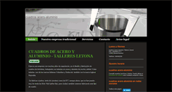 Desktop Screenshot of cuadrosacero-aluminio.com