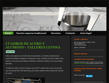 Tablet Screenshot of cuadrosacero-aluminio.com